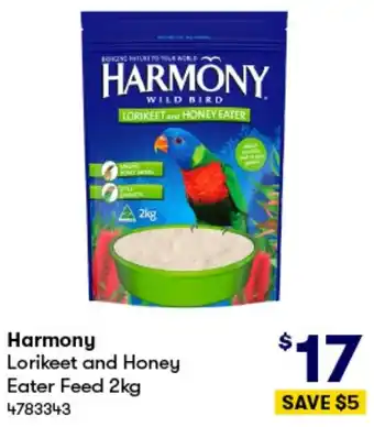 BIG W Harmony Lorikeet and Honey Eater Feed 2kg offer