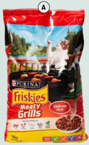 BIG W Friskies Meaty Grills Dry Cat Food 10kg offer