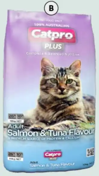 BIG W Catpro Plus Salmon & Tuna 10kg offer