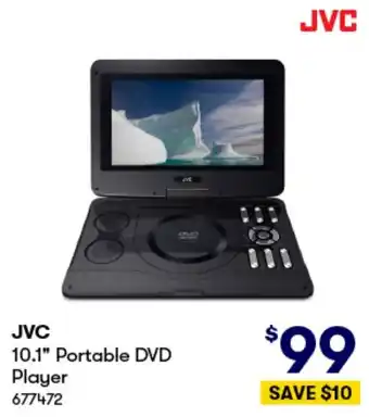 BIG W JVC 10.1" Portable DVD Player offer