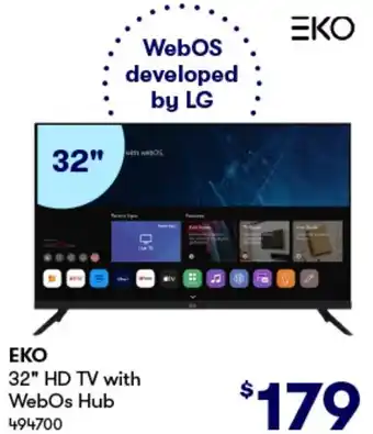 BIG W ΕΚΟ 32" HD TV with WebOs Hub offer