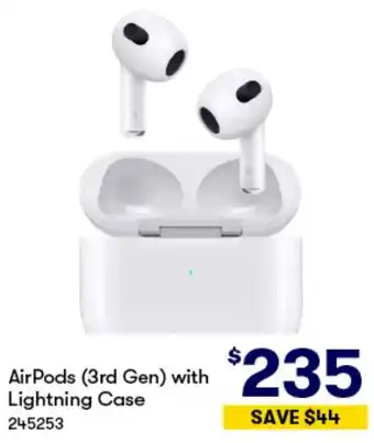 BIG W AirPods (3rd Gen) with Lightning Case offer