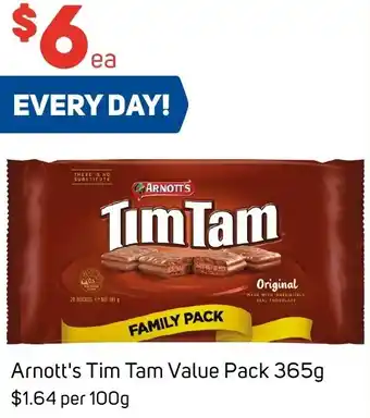 Foodland Arnott's Tim Tam Value Pack 365g offer