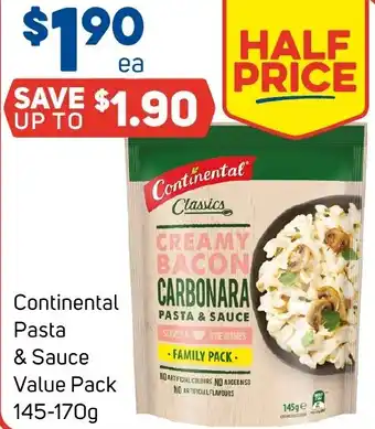 Foodland Continental Pasta & Sauce Value Pack 145-170g offer