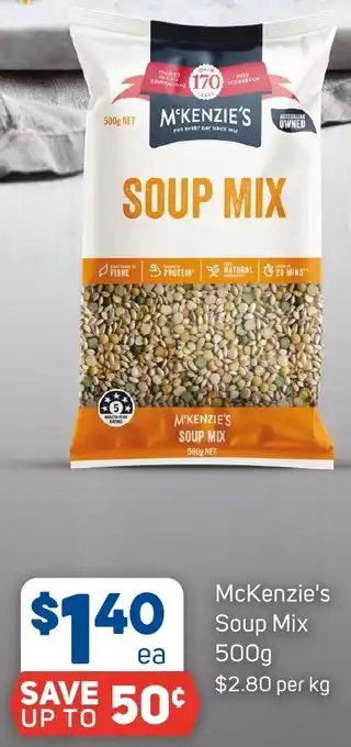 Foodland McKenzie's Soup Mix 500g offer