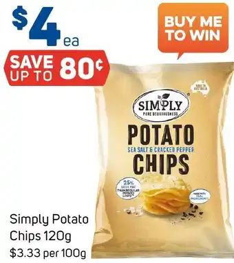 Foodland Simply Potato Chips 120g offer