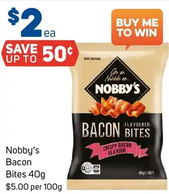 Foodland Nobby's Bacon Bites 40g offer