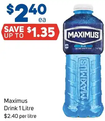 Foodland Maximus Drink 1 Litre offer