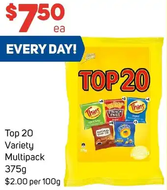 Foodland Top 20 Variety Multipack 375g offer