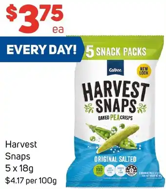 Foodland Harvest Snaps 5x18g offer