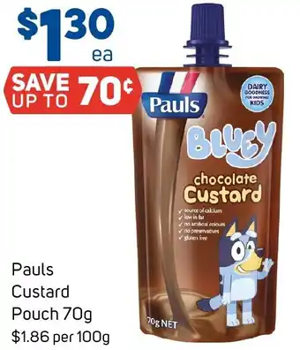 Foodland Pauls Custard Pouch 70g offer