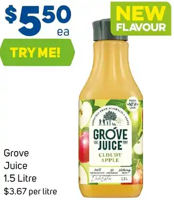 Foodland Grove Juice 1.5 Litre offer