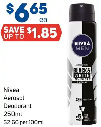 Foodland Nivea Aerosol Deodorant 250ml offer