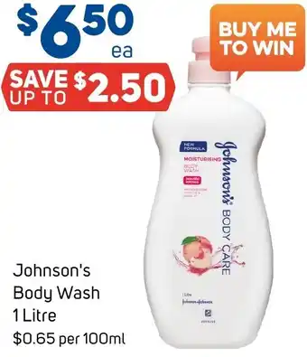 Foodland Johnson's Body Wash 1 Litre offer