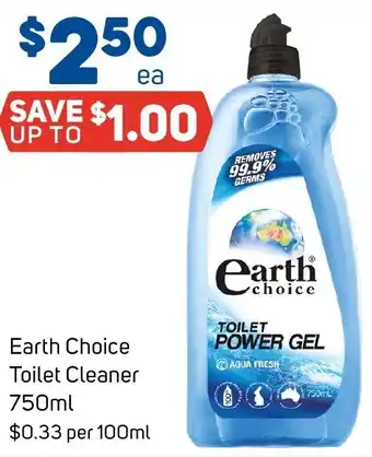 Foodland Earth Choice Toilet Cleaner 750ml offer