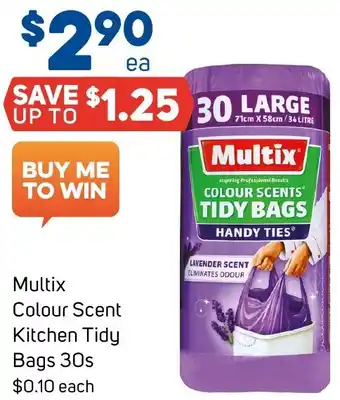 Foodland Multix Colour Scent Kitchen Tidy Bags 30s offer