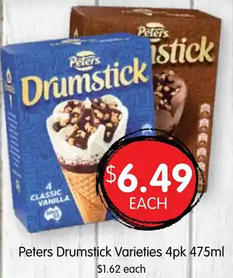 Spudshed Peters Drumstick Varieties 4pk 475ml offer