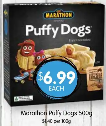 Spudshed Marathon Puffy Dogs 500g offer