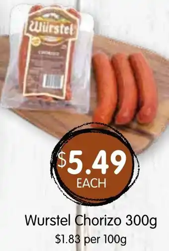 Spudshed Wurstel Chorizo 300g offer