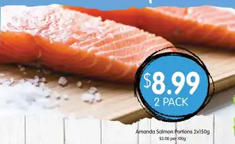 Spudshed Amanda Salmon Portions 2x150g offer