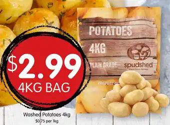 Spudshed Washed Potatoes 4kg offer