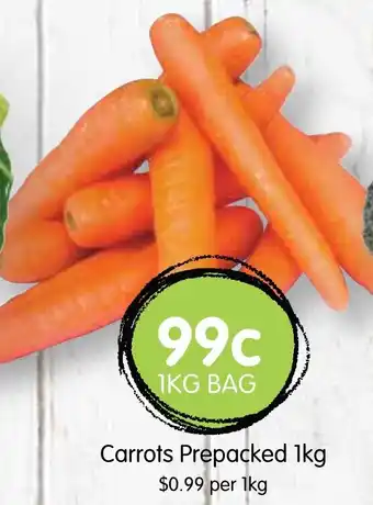 Spudshed Carrots Prepacked 1kg offer