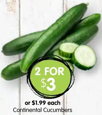 Spudshed Continental Cucumbers offer