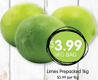 Spudshed Limes Prepacked 1kg offer