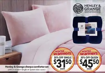 Cheap as Chips Henley & Grange sherpa comforter set , Queen offer