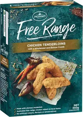 Woolworths Ingham's Free Range Chicken Breast Tenders, Nuggets or Fillets 300­-400g - From the Freezer offer