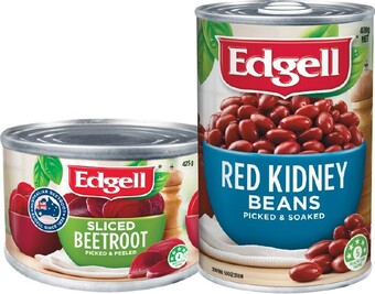 Woolworths Edgell Seedbeans, Beetroot or Corn 400-­425g offer