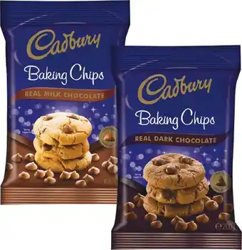 Woolworths Cadbury Baking Melts or Chips 200-­225g offer