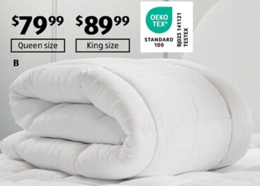 Deluxe Quilt with a Touch of Silk Queen Size offer at ALDI
