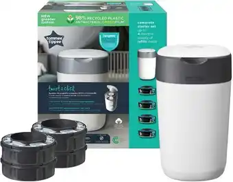 BIG W Tommee Tippee Twist & Click Bin + 4 Refills offer