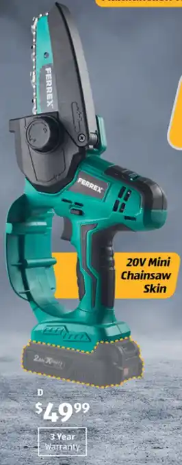 ALDI 20V Mini Chainsaw Skin offer