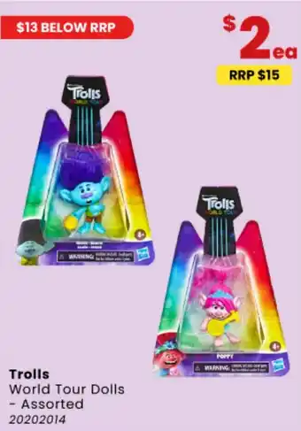 Toymate Trolls World Tour Dolls - Assorted offer