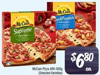 Farmer Jack's McCain Pizza 490-500g offer