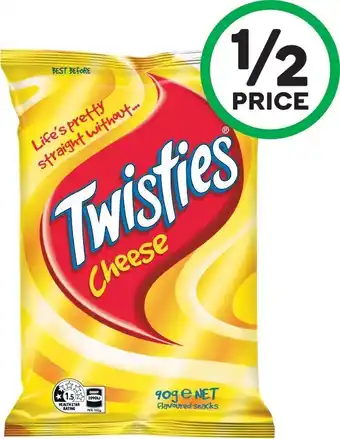 Woolworths Twisties, Burger Rings or Cheetos 80­-90g offer
