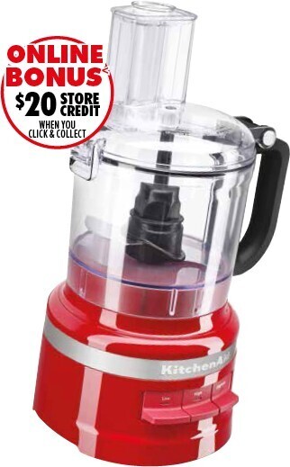The Good Guys KitchenAid 7 Cup Food Processor - Empire Red offer