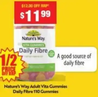 Chemist Warehouse Nature's Way Adult Vita Gummies Daily Fibre 110 Gummies offer