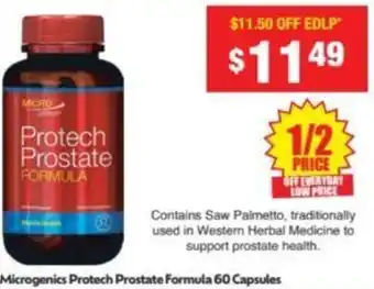 Chemist Warehouse Microgenics Protech Prostate Formula 60 Capsules offer