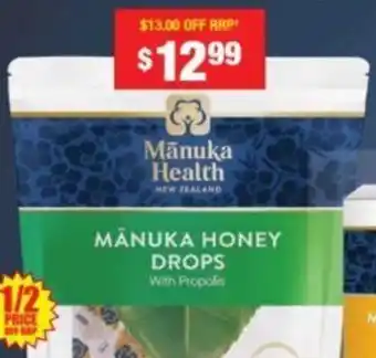 Chemist Warehouse Manuka Health MANUKA HONEY DROPS With Propolis offer