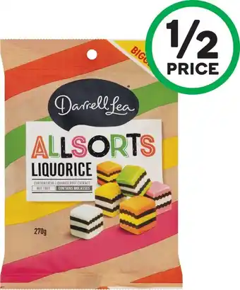 Woolworths Darrell Lea Liquorice, Allsorts or Twists 200-­270g offer