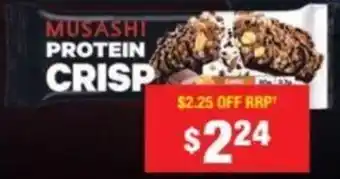 Chemist Warehouse MUSASHI PROTEIN CRISP offer