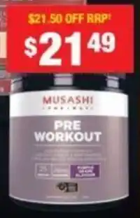 Chemist Warehouse MUSASHI PRE WORKOUT offer