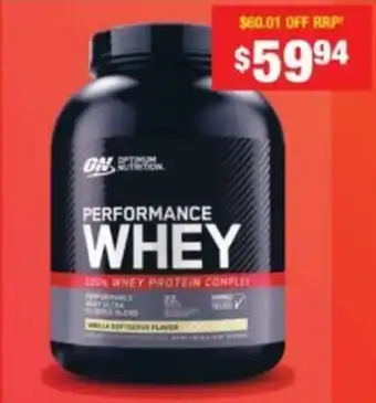 Chemist Warehouse PERFORMANCE WHEY offer