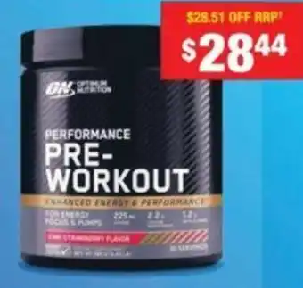 Chemist Warehouse PERFORMANCE PRE- WORKOUT offer