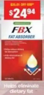 Chemist Warehouse FBX FAT ABSORBER offer