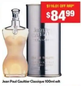 Chemist Warehouse Jean Paul Gaultier Classique 100ml edt offer