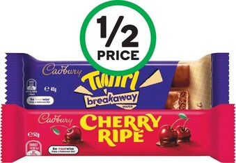 Woolworths Cadbury Medium Bars 30-­60g offer